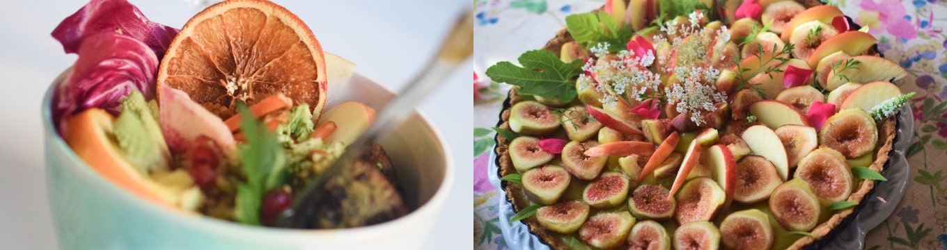 Illustrations de plats et de desserts